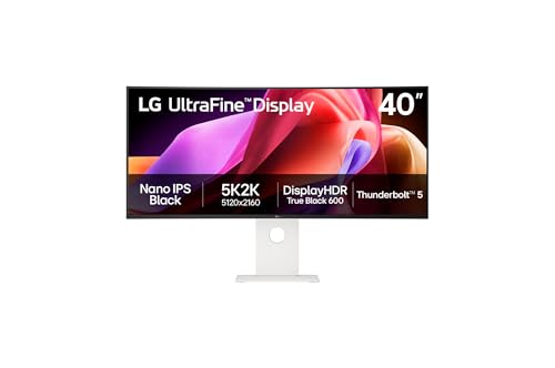 UltraWide™ 40U990A-W.AEU Ecran PC Ultra Large 40" - Dalle IPS résolution WUHD (5120x2160), 5ms GtG 120Hz, DisplayHDR™600, DCI-P3 99% (CIE1976), FreeSync Premium