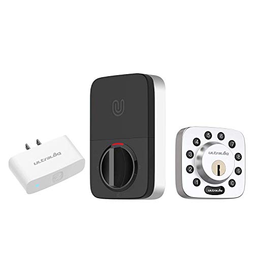 ULTRALOQ UBolt Bluetooth Keypad Smart Deadbolt (Satin Nickel) + Bridge