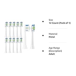 12 Pack Replacement Heads Compatible with Philips