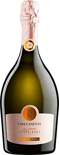 Casa Canevel Cuvée Rosa Extra Dry Rose Schaumwein trocken Italien I Versanel Paket (3 Flaschen)