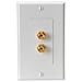 Dayton Audio WP-2B Wallplate Double Banana/Binding Post
