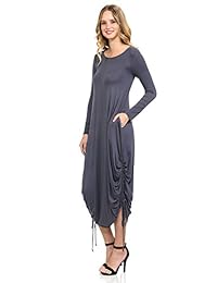 Pastel por Vivienne de la mujer Harem burbuja Midi Vestido con bolsillos y Side Shirring