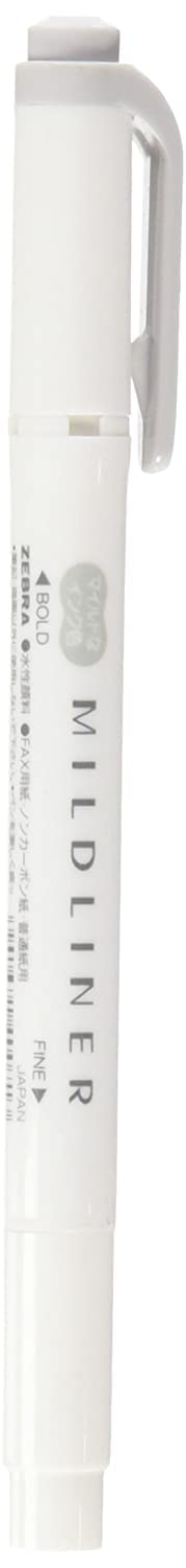 Zebra Highlighter Mildliner, Mild Gray (WKT7-MGR)