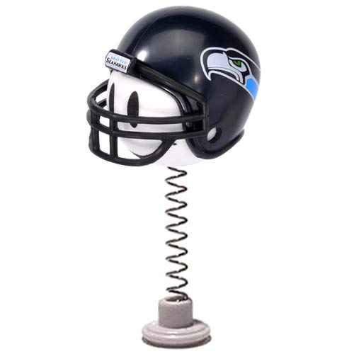 Pro Football Team Antenna Topper (Happy Face Antenna Ball) Mirror Dangler/Desktop Spring Stand Buddy/Auto Accessory (Seahawks)