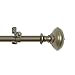 Decorative Window Curtain Rods with Finials, 28 to 48 Inches, 0.75 Diameter - Buono II, Othello Series - Lightweight & Easy to Install, Adjusts Telescopically to Fit Any Window by Achim Home Decor