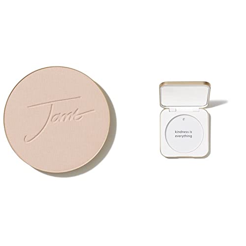 jane iredale PurePressed Base Mineral Foundation Refillable Compact Set| Semi Matte Pressed Powder with SPF | Talc Free, Vegan, Cruelty-Free