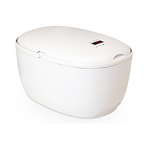 Click Here to See More Images YI HOME- Car Refrigerator Mini Portable Round Household Small Electronic Freezer Bluetooth Smart Refrigeration Heating Travel 12V,White