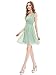 Ever Pretty Short Sleeveless Empire Waist Bridesmaids Dress 03909