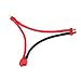 Youme 2pcs T Plug Connector Series Leads with 12awg Silicone Wire 1 Female to 2 Male Connectors for RC Lipo Battery Connection