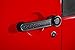Rugged Ridge Elite Door Handle Inserts for Jeep Wrangler JKU | Aluminum, Black | 13311.49 | Fits 2007-2018 Jeep Wrangler JKU 4-Door