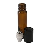 10 ml (1/3 fl oz) Amber Glass Essential Oil Roll On