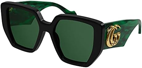小物 GUCCI Sunglasses Green Frame l Logo Amazon.com: Gucci Square Sunglasses for womens GG0036SN 002 Black