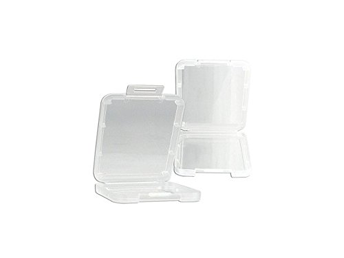 eTECH Collection 10 Pack of Clear Plastic CF/Compact Flash Memory Card Case Holder for SanDisk/Kingston/Transcend/Samsung Memory Card (Plastic Case Only, Memory Card Not Included) -- Shipping From USA