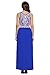 Asvivid Women's Sleeveless Aztec Floral Print Summer Maxi Dress Ladies Casual Cotton Beach Long Dresses S Blue