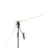 Tumo-Int 5000 Watts 3 Blades Furled Tail Wind Turbine Generator with Hybrid Controller (120V)