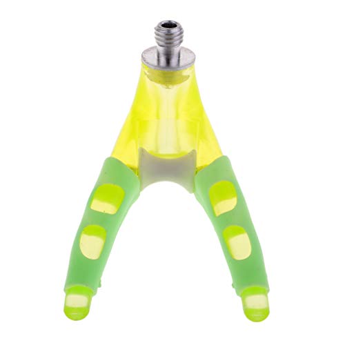 CUTICATE Fishing Rod Butt Rest Grip Rod Pod Holder Head Y-Shape, Built-in Lights, Attract All Kinds of Fish - Yellow