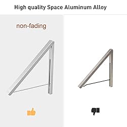 Anjuer Wall Mounted Drying Rack Clothes Hanger