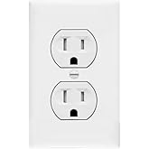 SecureGuard Power Receptacle indoor Wall Outlet 720P Spy Camera SD Card DVR Nanny Camera (White)Motion Only