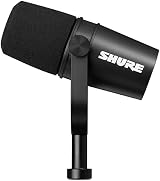 Shure MV7X XLR Dynamic Microphone for Podcasting Black Pro Quality view 10