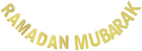 Ramadan Mubarak Banners Ramadan Mubarak Bunting Decorative Bunting Flags For Ramadan Mubarak Decorations Home Party Decor Favors Festival Party DIY Decorative