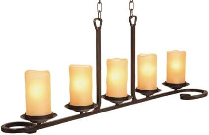 Artcraft iluminación ac1705 Candlelight lámpara de isla luz, bronce