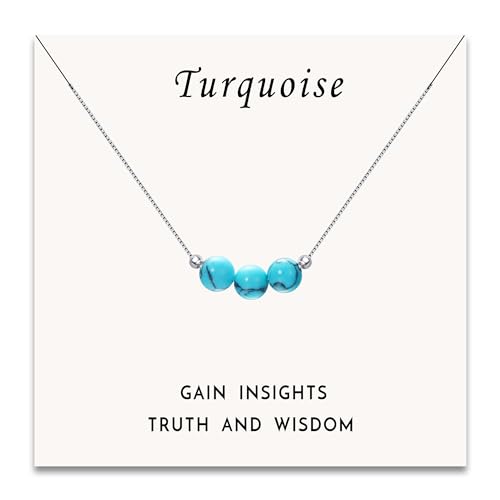 Sereney Sterling Silver Choker Necklace for Women, Dainty Natural Colorful Crystal Necklace with 925 Sterling Silver Chain as Birthstone Jewelry Spiritual Gifts for Teen Girls Daughters