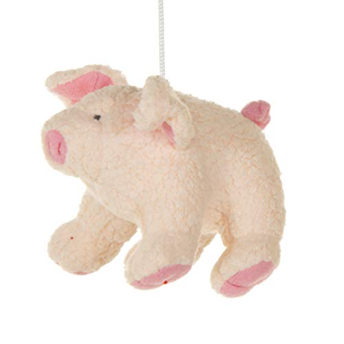 2 Pack of Pink Pigs Crib Mobile Attachments | Hanging Plush Animal Decorations for Baby Girl or Boy Playpen or Crib | Accessories for Use with Mobile Hanger Sold Separately