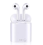 Wireless Earbuds, Bluetooth 5.0 Wireless Headphones with Battery Display Charging Case, Deep Bass Stereo Noise Canceling Earphones in-Ear Built-in Mic for Sports