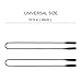 JM Elastic Silicone Eyeglasses Strap Holder Waterproof Glasses Retainer, Sports Sunglasses Chain 2 Pack Women Men Kids Black