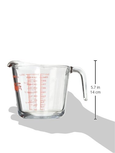 Anchor Hocking 77897 Fire-King Measuring Cup, Glass, 4-Cup