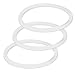 County Line Kitchen Replacement Seals for Cold Brew Filter with Stainless Steel Lid or Ball White Plastic Lids - 3 Pack