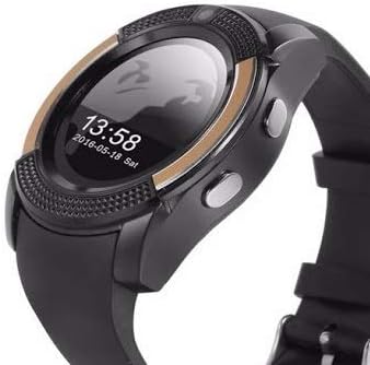 Yumato VX8 Bluetooth Smart Wrist Digital Watch with SIM Card Slot, Call, Message and Camera Support Compatible with All Android,iOS & Windows Device (Random Colour)