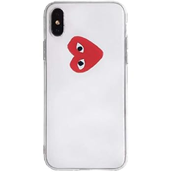 Amazon Com Cdg Small Logo Transparent Iphone Case Hype