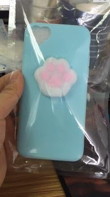 AliPlus iPhone 7 Case, Squishy Cat Claw 3D Soft Cute Silicone TPU Protective Phone Case for Apple iPhone 7 4.7 inch Blue