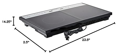 Cuisinart ICT-60 Double Induction Cooktop, Black