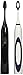 PURSONIC S522 Dual Handle Ultra High Powered Sonic Electric Toothbrush with Dock Charger, 12 Brush Heads & More! (Black and White)