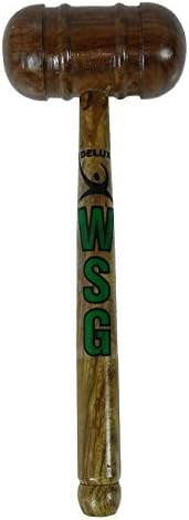 WSG Brown Cricket Bat Knocking Sports Wooden Hammer Bat Preparation Mallet