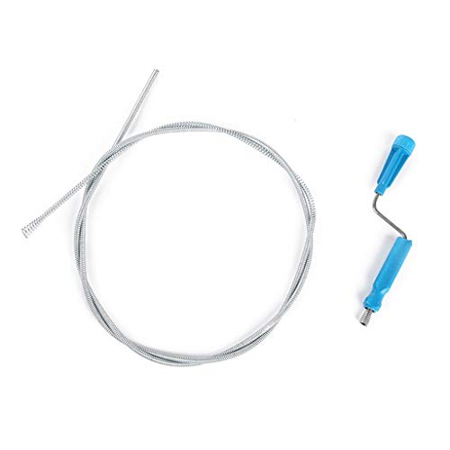 Sinwo Home Bathroom Sink Hair Cleaning Hooks Sink Dredge Drain Clog Remover Cleaning Tools for Kitchen Sink Bathroom Tub Toilet Clogged Drains Dredge Pipe Sewers (Blue)