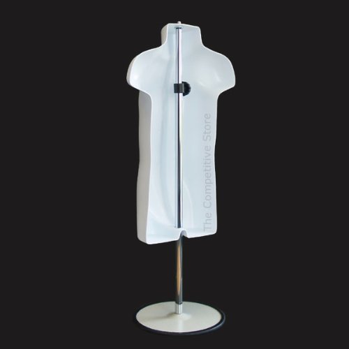 Toddler + Infant + Child Mannequin Torso, Dress Form Hollow Back Body Kids Set, with Metal Stand by EZ-Mannequins, for Craft Shows, Photos or Display, Easy to Use and Store, 9mo-7 Clothing Sizes. - Thumbnail 6