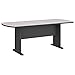 Bush Business Furniture Series A & C 79W x 34D Racetrack Oval Conference Table in Slate