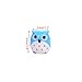 yueton Pack of 4 Cute Cartoon Animal Owl Pattern Double Holes Pencil Sharpeners Creative Stationery School Prize for Kids