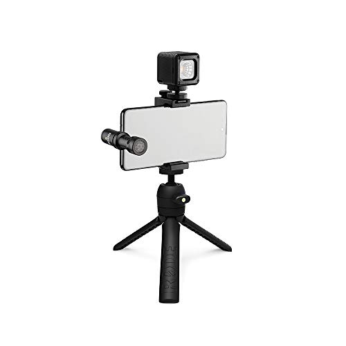 RØDE Vlogger Kit Complete Mobile Filmmaking Microphone, Tripod, LED Light and A…