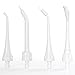 ToiletTree Products 4 Pack Replacement Tips, Professional Rechargeable Oral Irrigator with High Capacity Water Tank, 2nd Generation Version