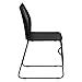 Flash Furniture HERCULES Series 661 lb. Capacity Orange Stack Chair with Air-Vent Back and Black Powder Coated Sled Base