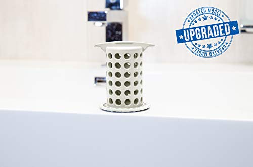 ShowerShroom Revolutionary 2" Stand-up Shower Stall Drain Protector Hair Catcher/Strainer 2", White - Thumbnail 6