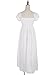 Anna-Kaci Women’s Boho-Chic Off-Shoulder Lace Maxi Dress with Smocked Detailing