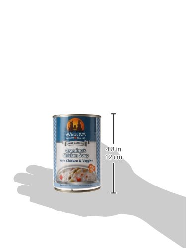 WERUVA CLASSIC DOG FOOD, GRANDMA’S CHICKEN SOUP WITH CHICKEN BREAST & VEGGIES, 14OZ CAN (PACK OF 12), TEAL (878408004568)