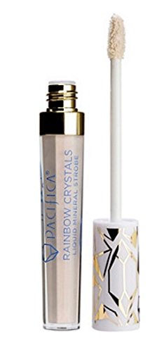 PACIFICA Rainbow Crystals Liquid Mineral Strobe Multi-Use Highlighter Unicorn (reflective pinks) 0.14oz, pack of 1