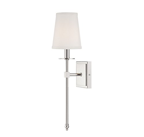 Savoy House 9-302-1-109, Monroe 1-Light Sconce, Polished Nickel - Thumbnail 3
