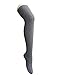 Zando Women Soft Elegant Cotton Knitted Over Knee High Long Stocking Socks H Dark grey